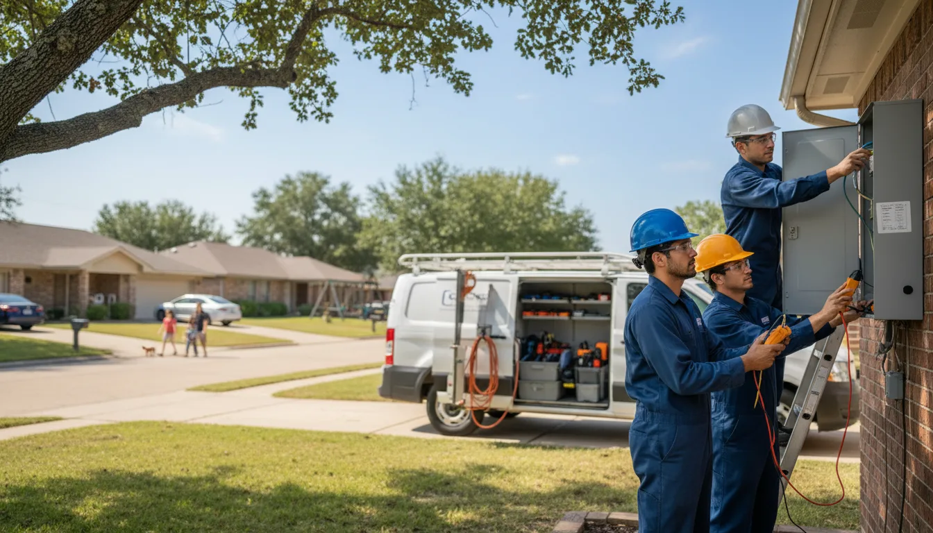 Certified electrician providing emergency electrical services in Mount Pleasant, TX